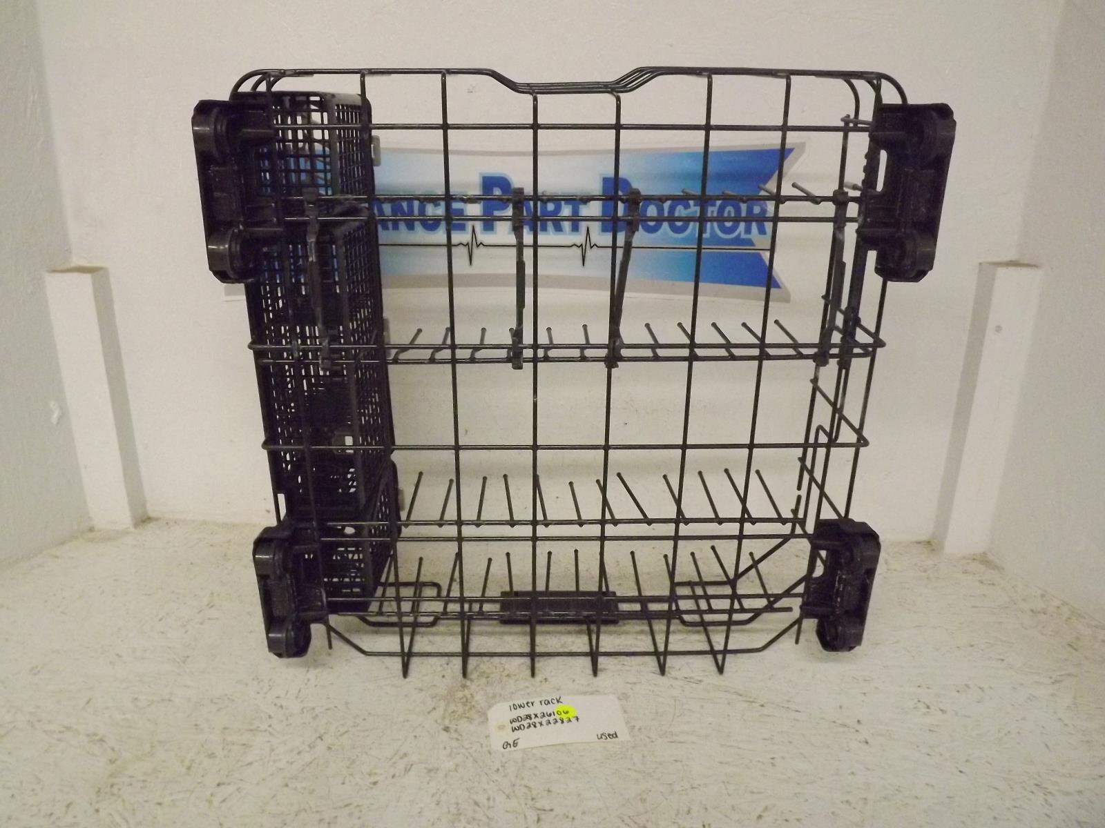 GE Dishwasher WD28X26106 WD28X22827 Lower Rack Used GE Dishwasher WD28X26106 WD28X22827 Lower Rack Used
